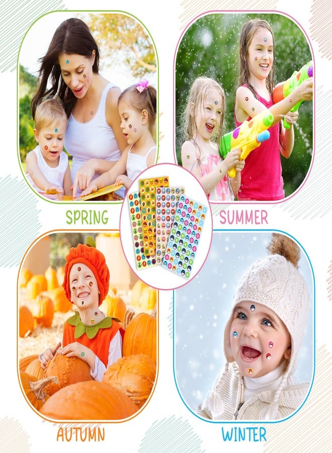 Qilery 36 Sheets Seasonal Colorful Stickers for Kids Self Adhesive Classroom Labels Scrapbooking Daily Planner Stickers for Party Favors Calendar Planning Envelopes Birthday Preschool Office - Image 3